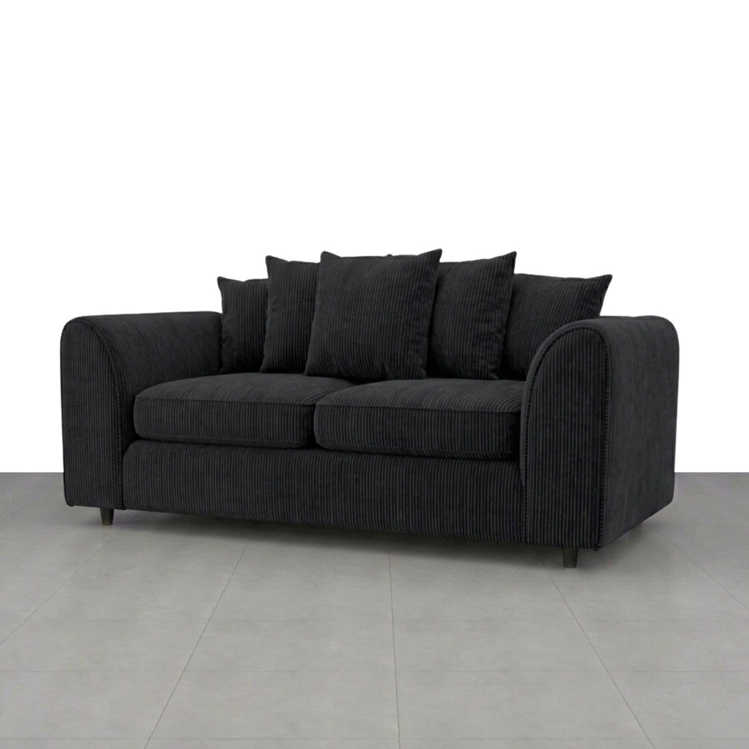3 + 2 seater Black