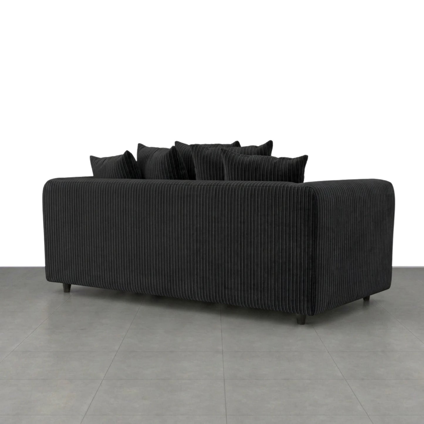 3 + 2 seater Black