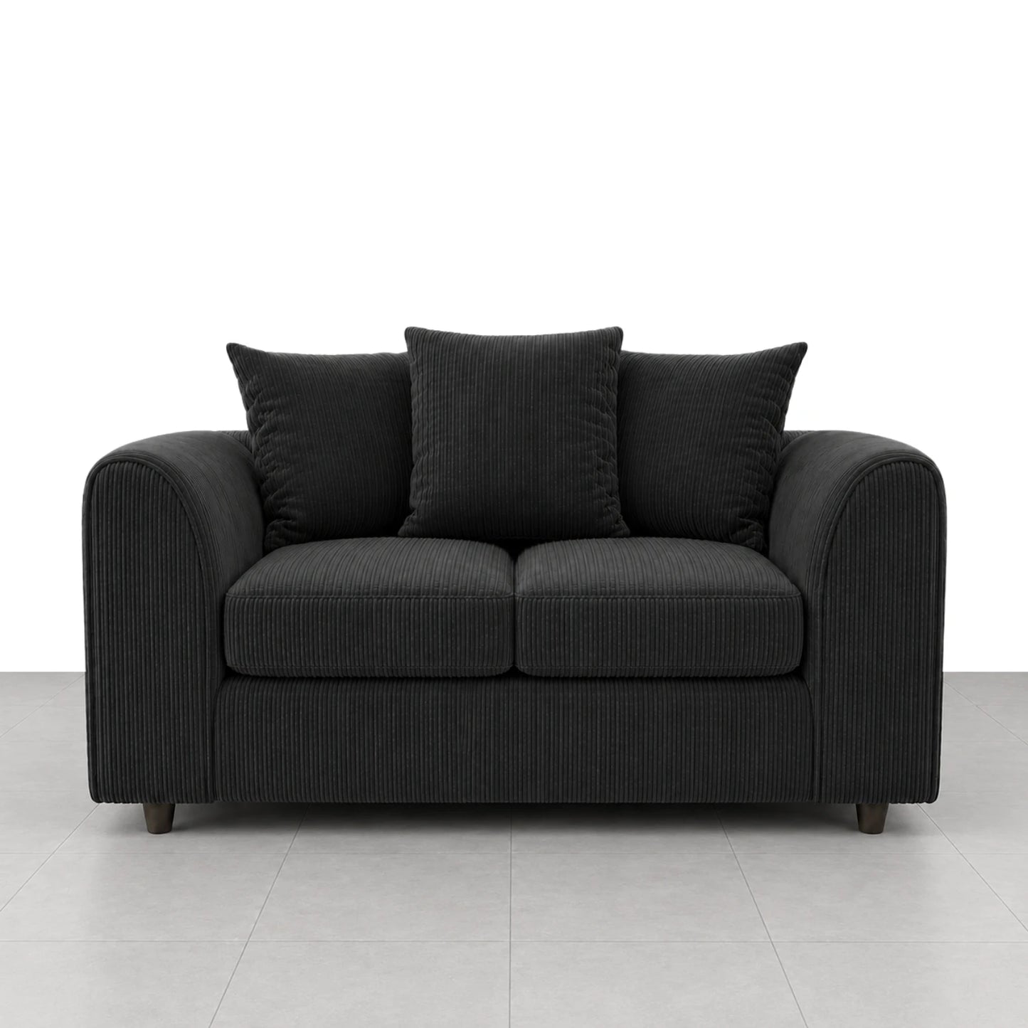 2 seater black