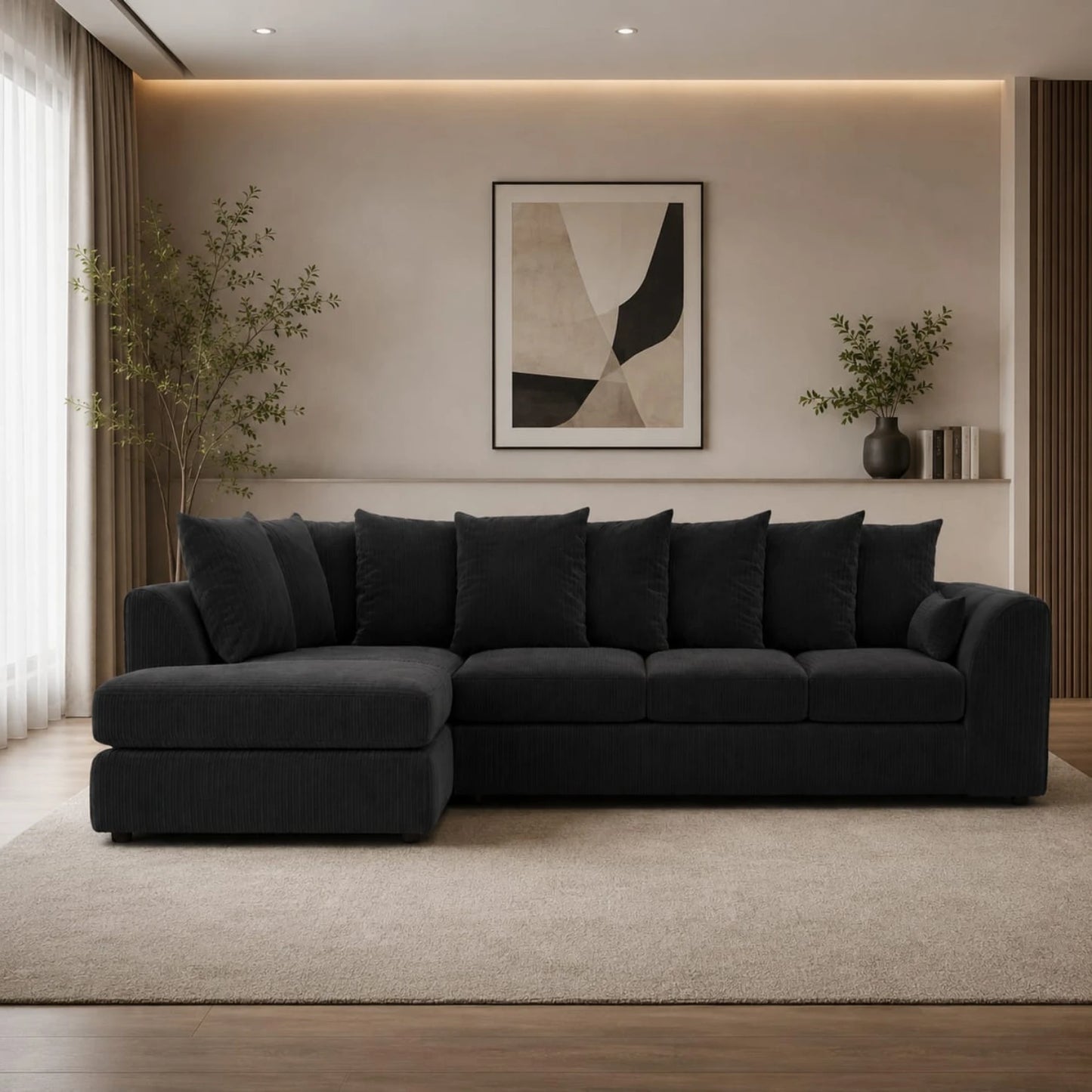 XL Left Hand Facing black