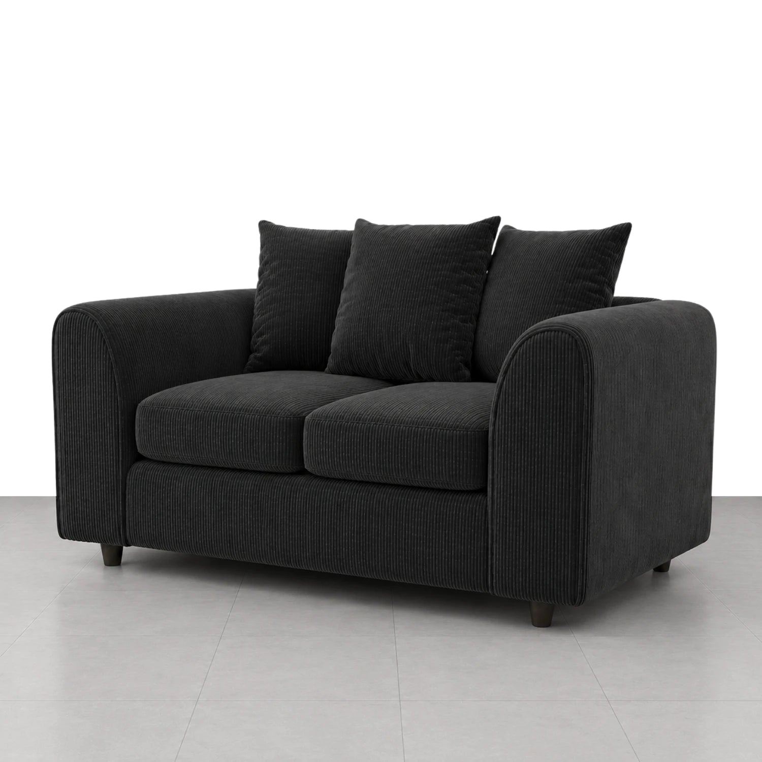 2 seater black