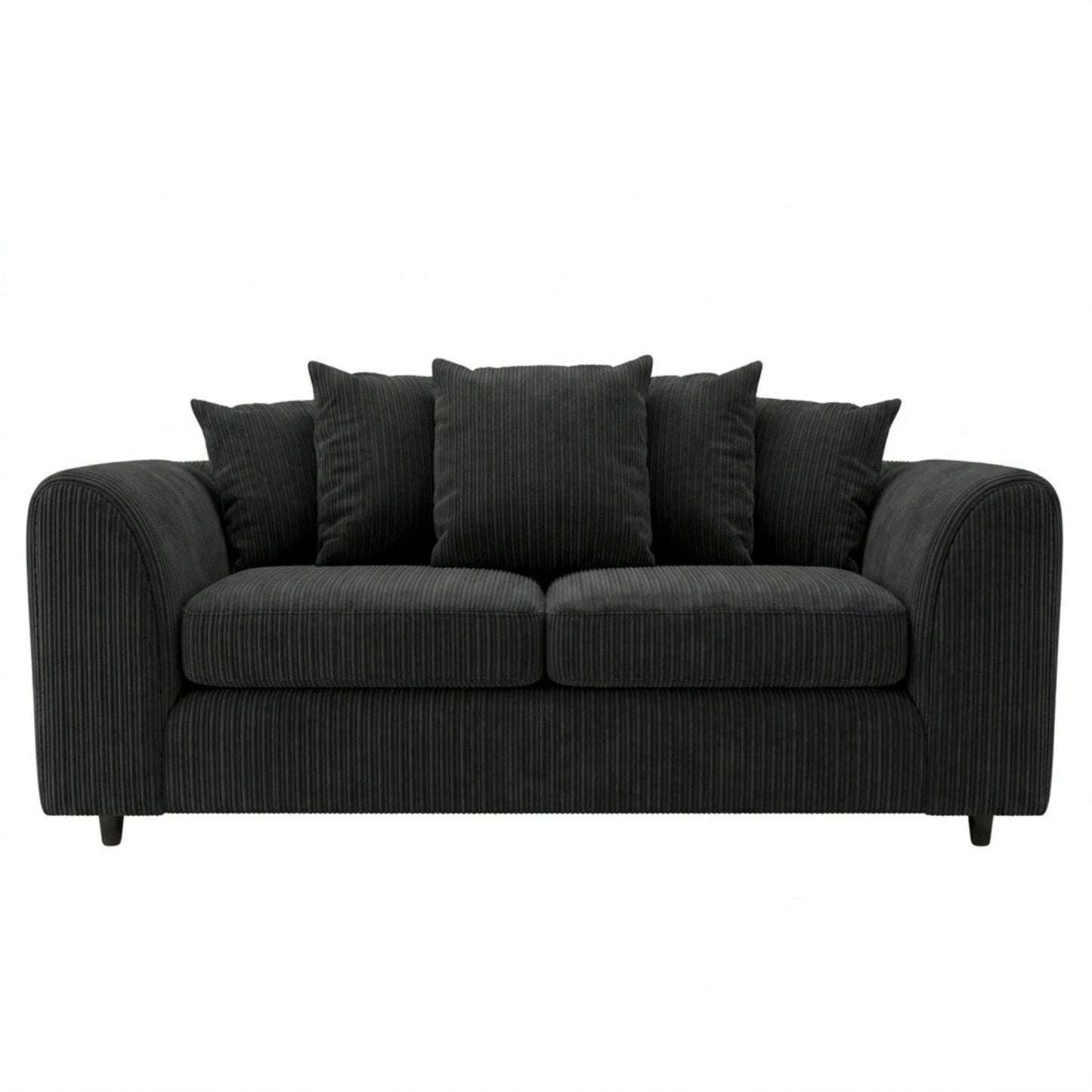 3 seater black