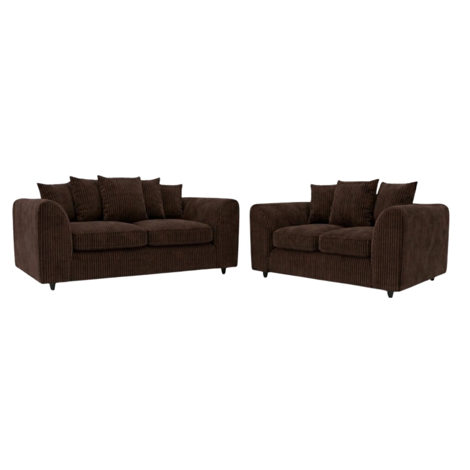 3 + 2 seater Chocolate Brown