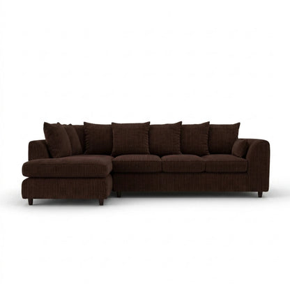 XL Right Hand Facing chocolate brown