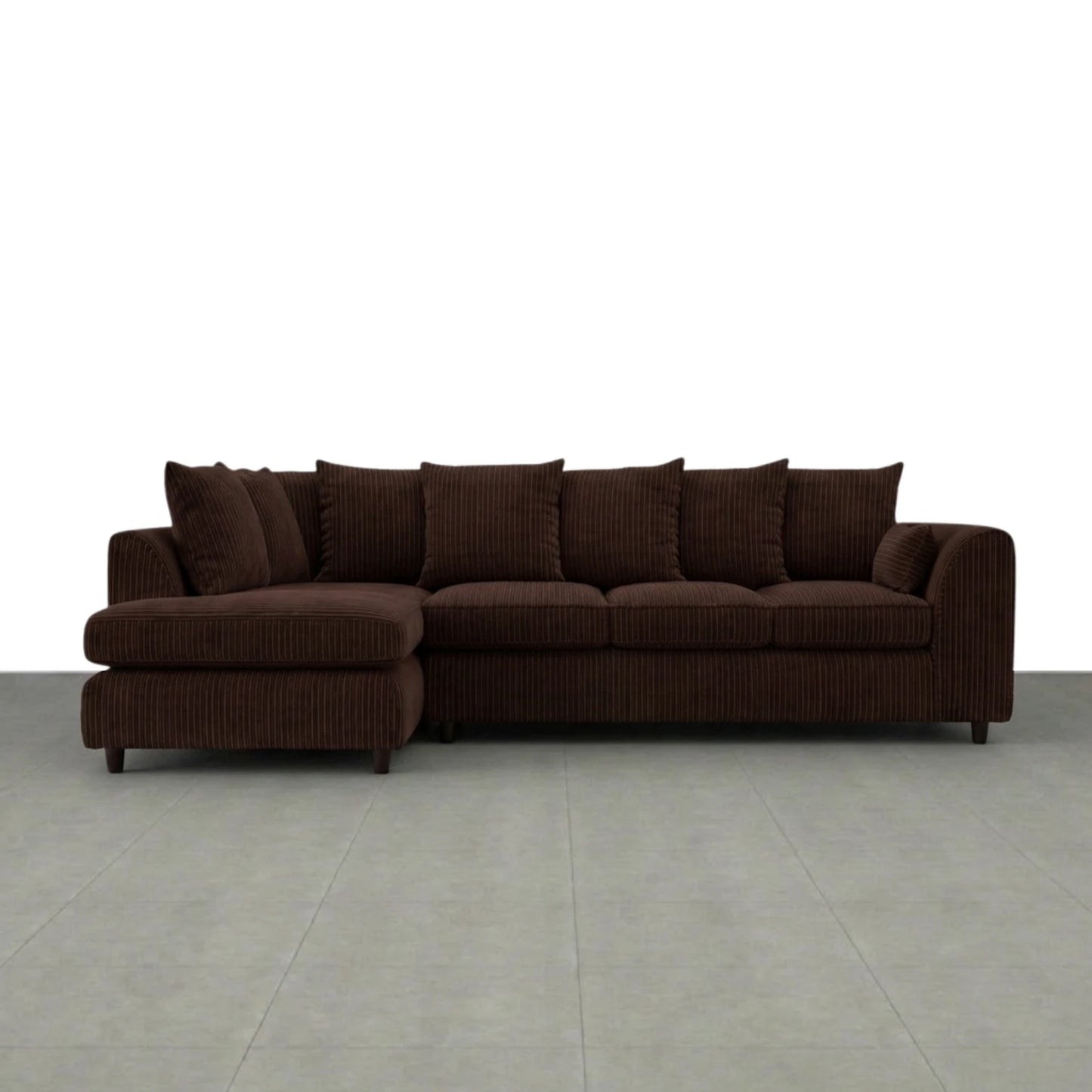 XL Right Hand Facing chocolate brown