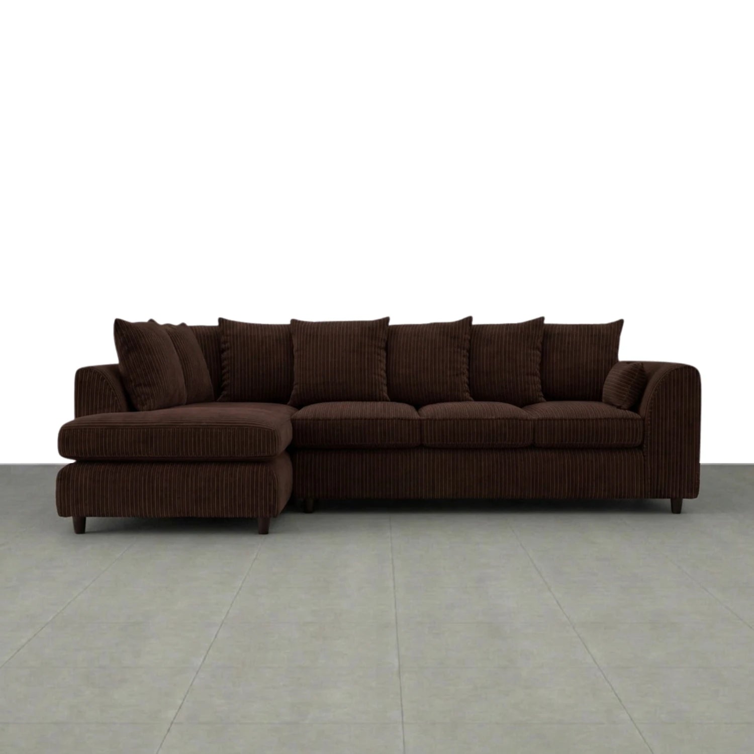 XL Right Hand Facing chocolate brown