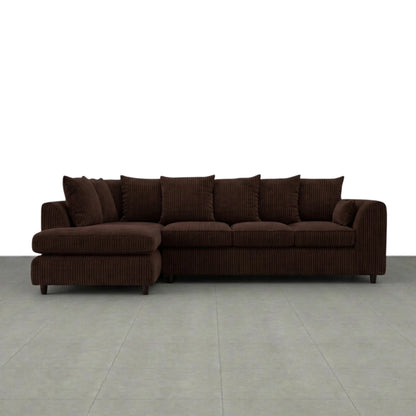 XL Right Hand Facing chocolate brown