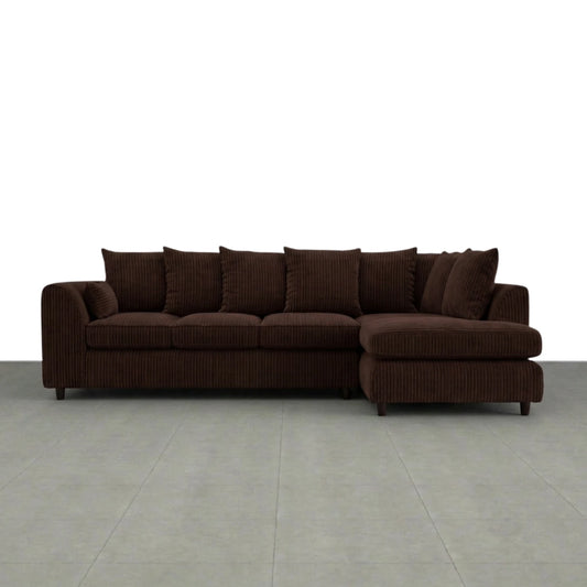 XL Right Hand Facing chocolate brown