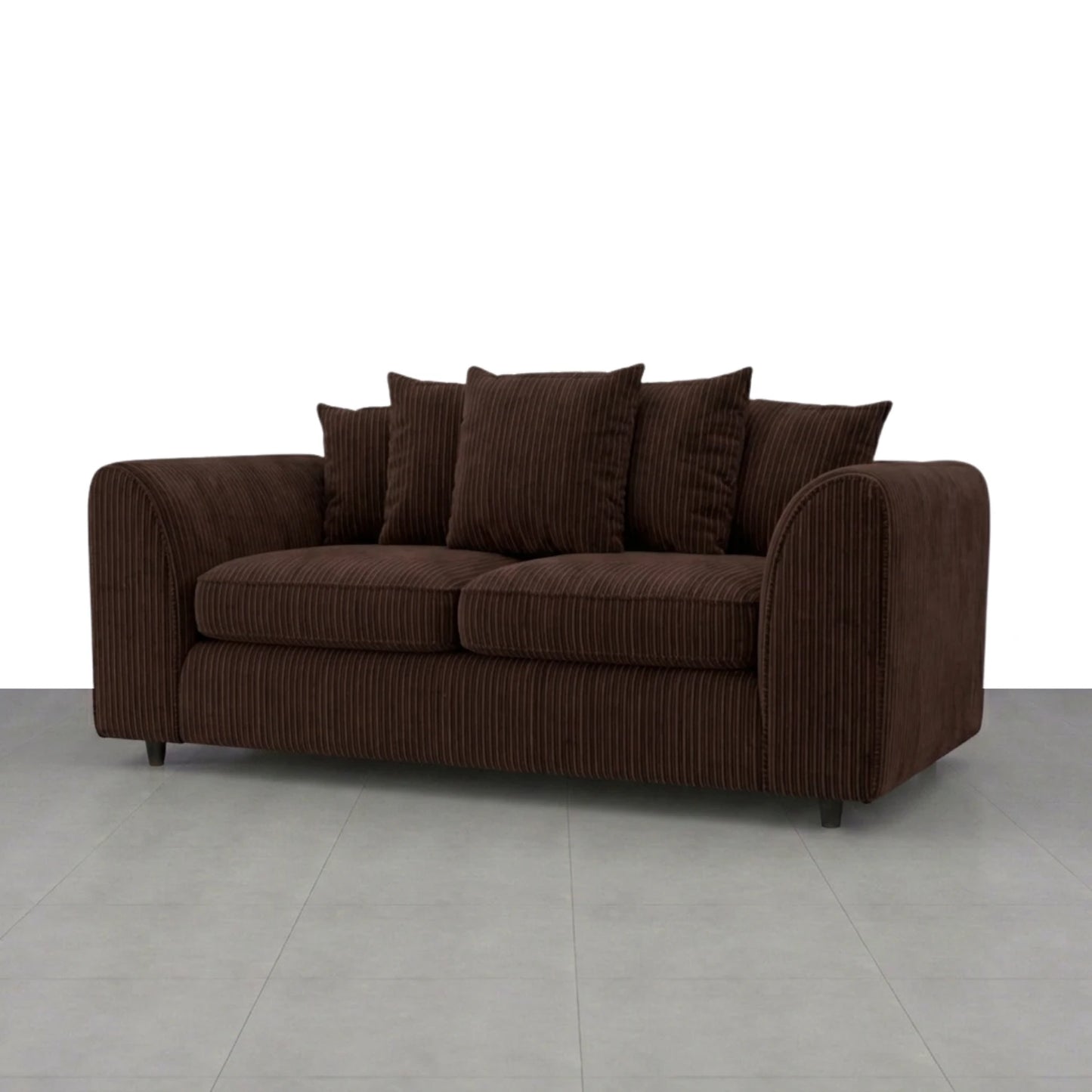 3 + 2 seater Chocolate Brown