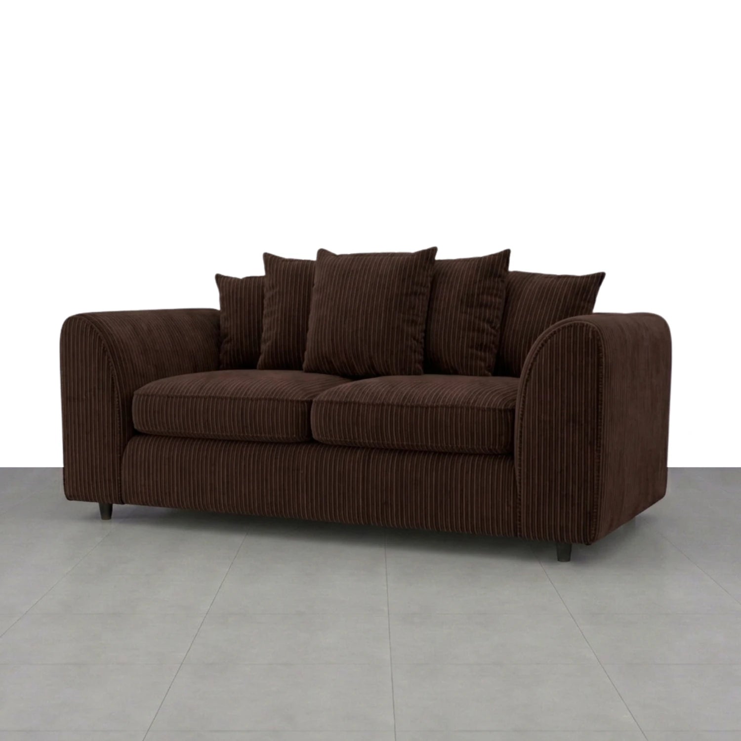 3 + 2 seater Chocolate Brown