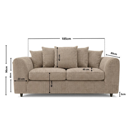3 seater cream