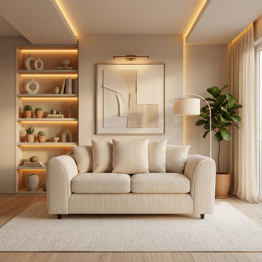 3 seater cream