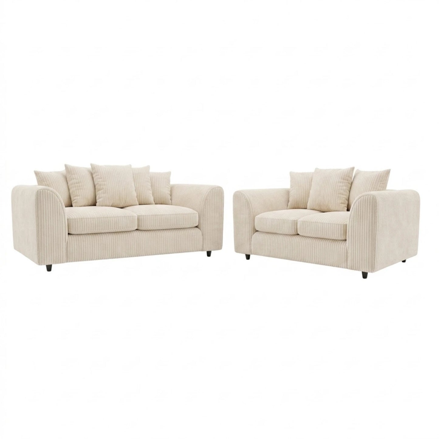 3 + 2 seater cream