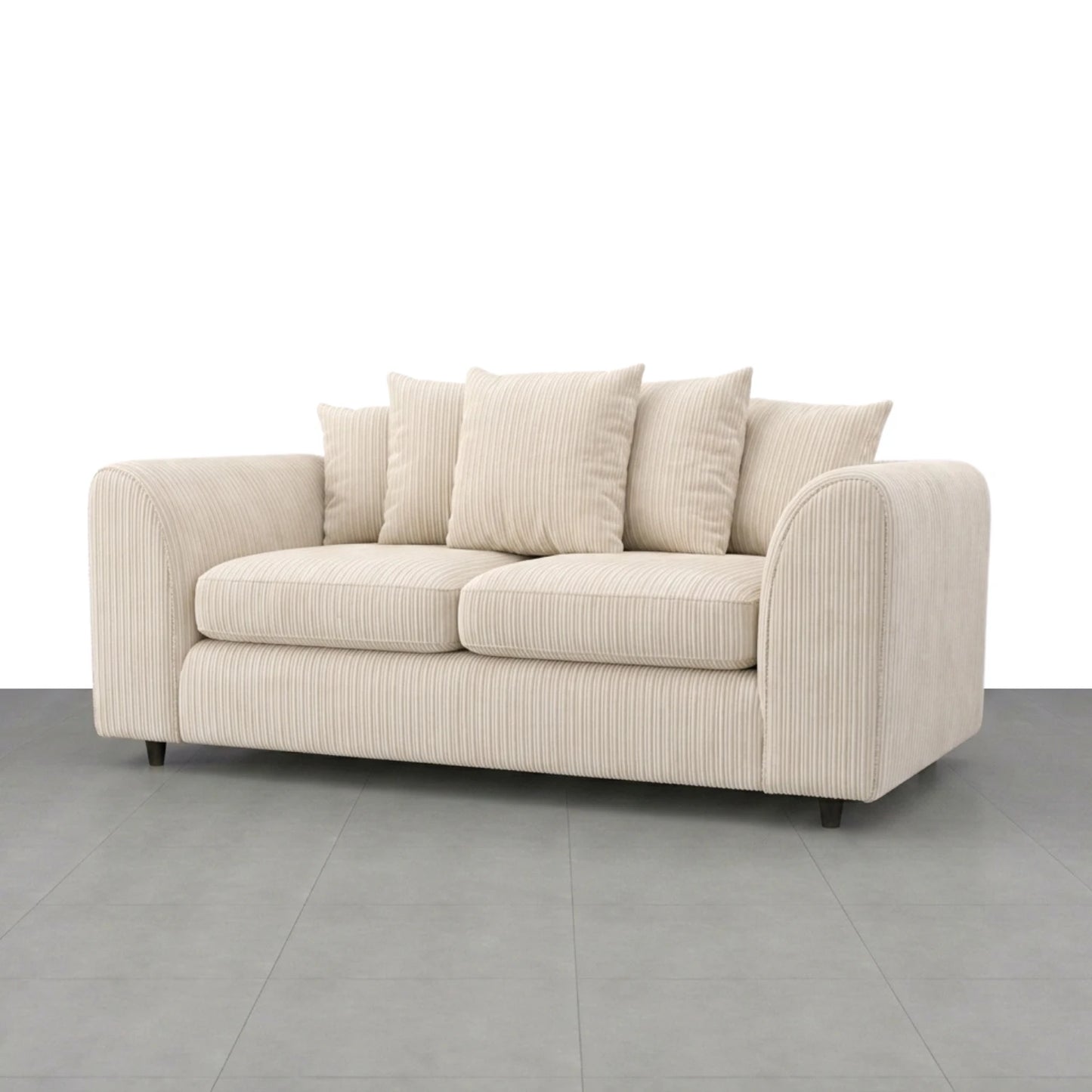 3 + 2 seater cream