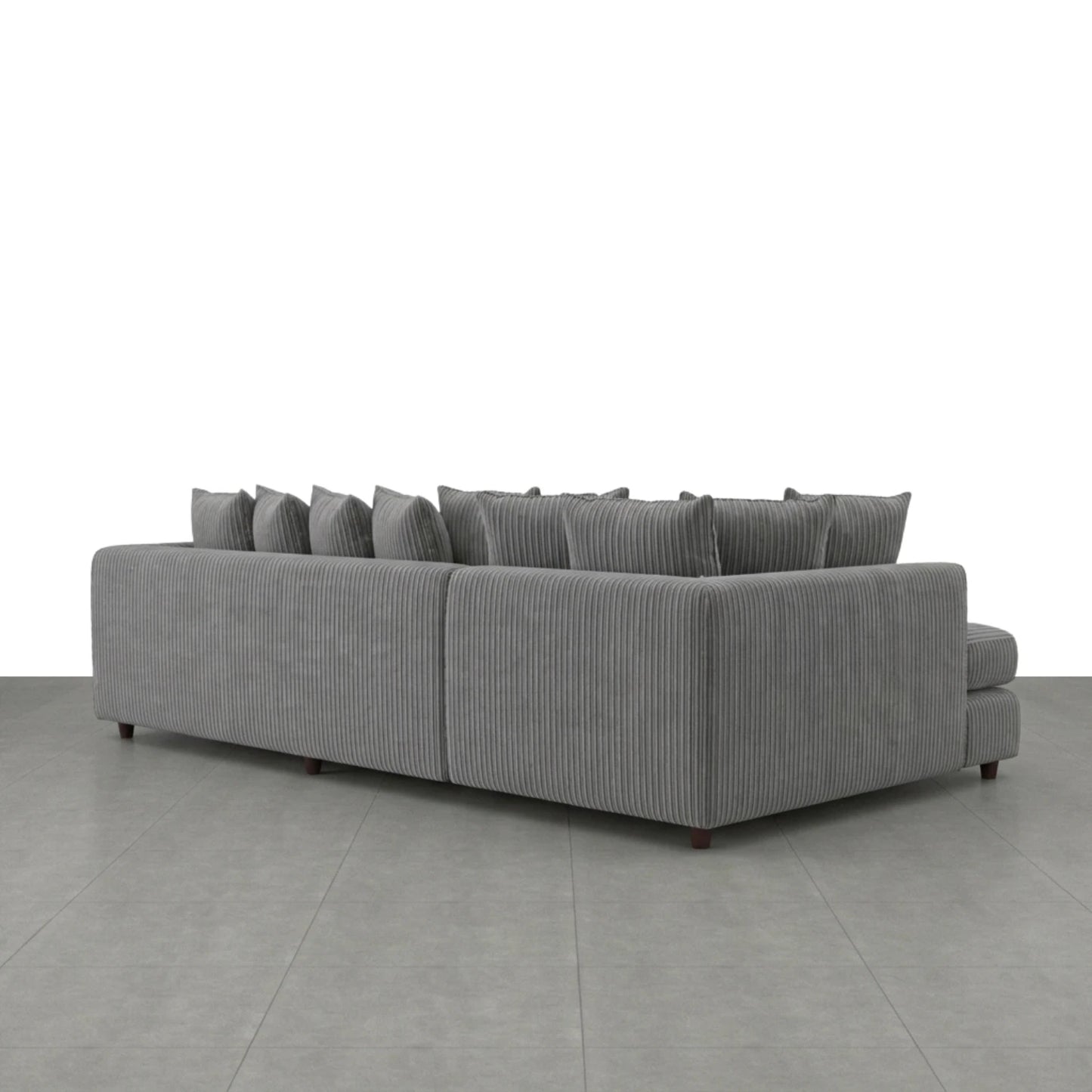 XL Left Hand Facing Charcoal Grey