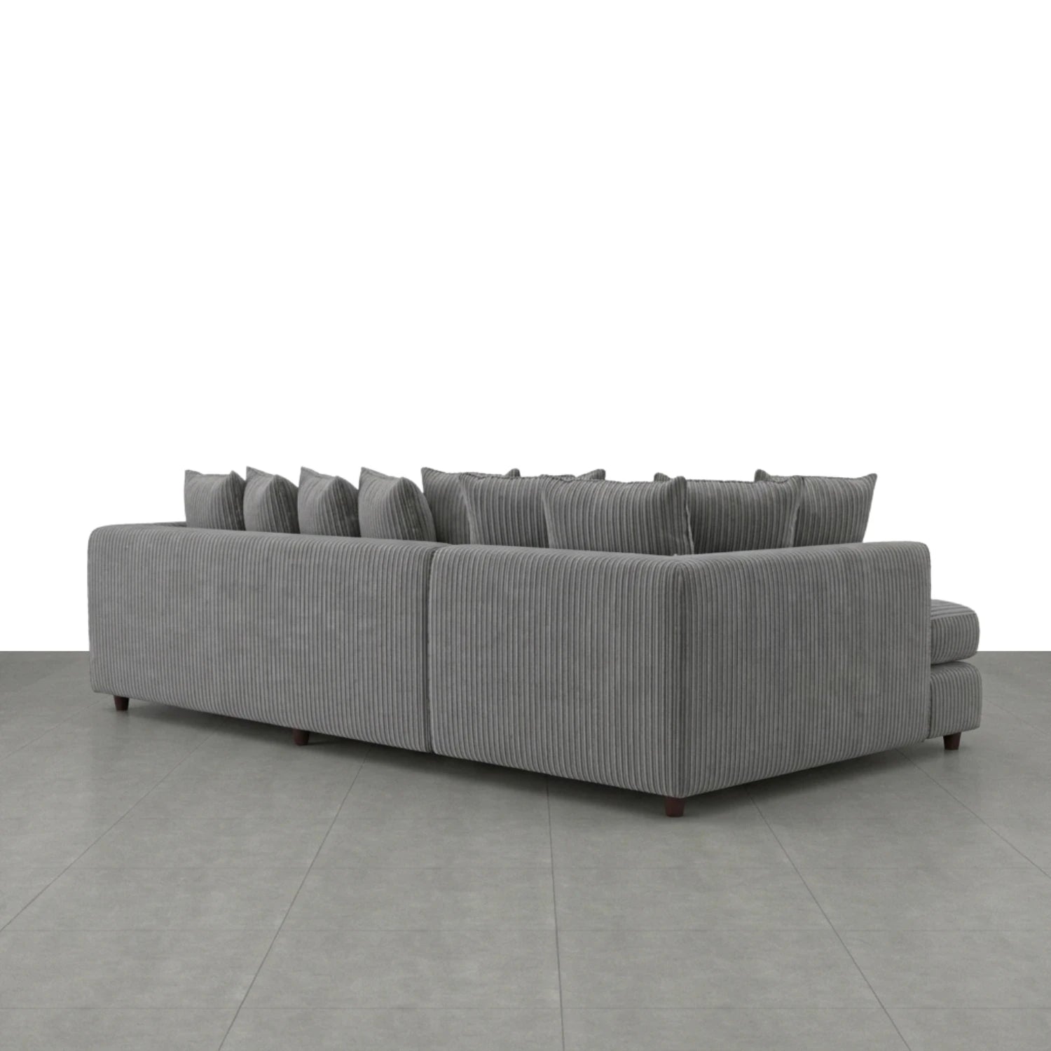 XL Left Hand Facing Charcoal Grey