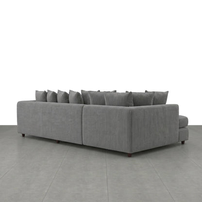 XL Left Hand Facing Charcoal Grey