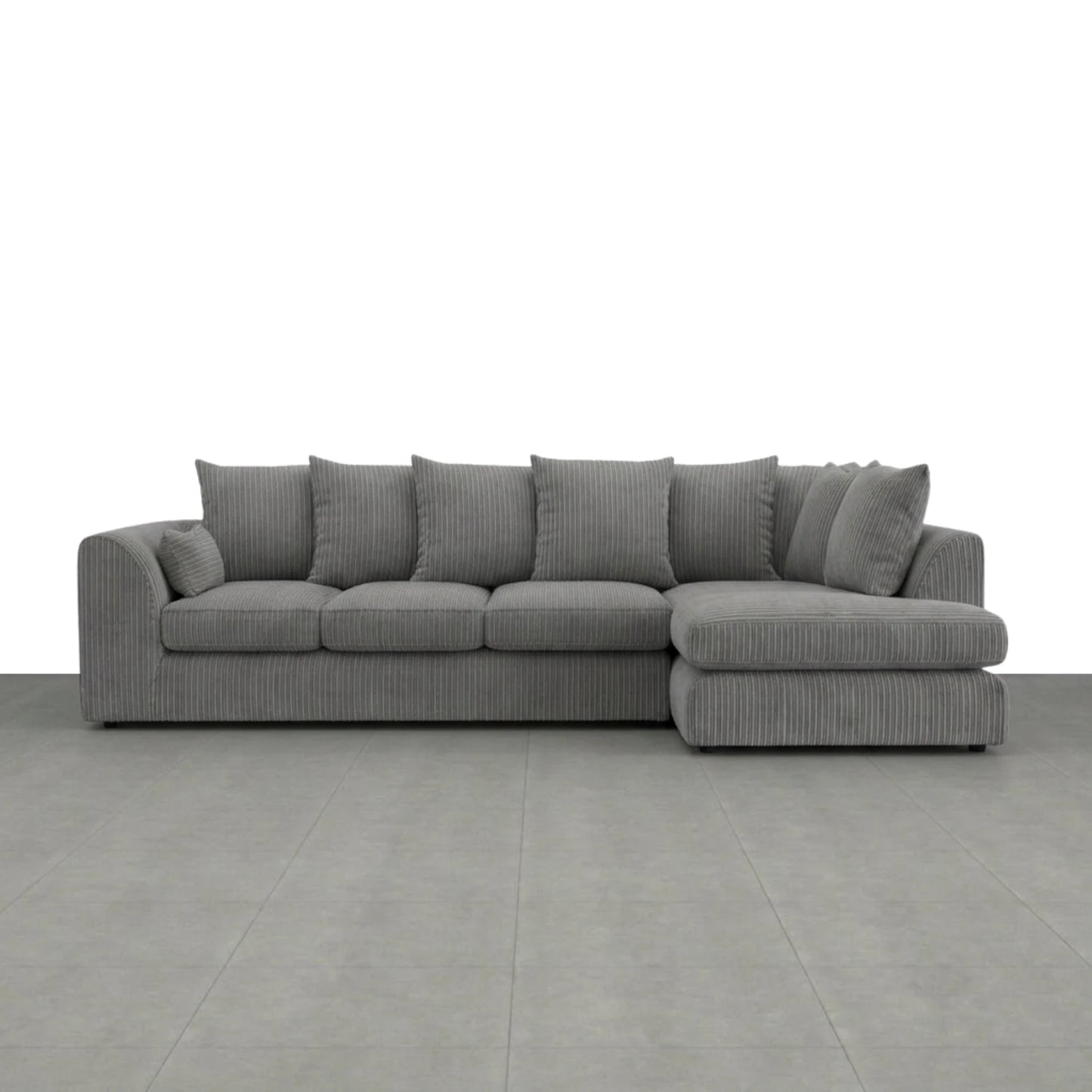 XL Right Hand Facing Charcoal Grey