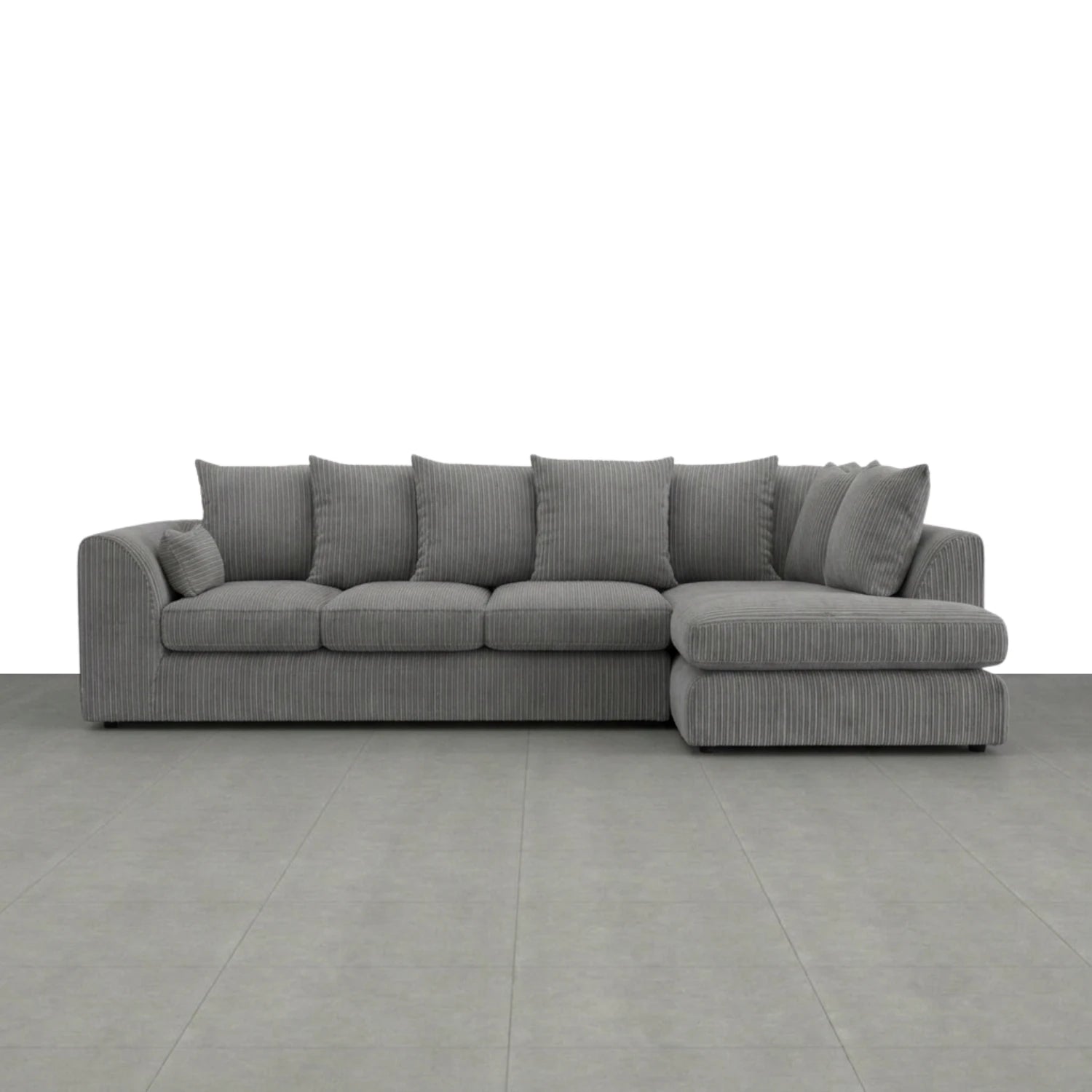 XL Right Hand Facing Charcoal Grey