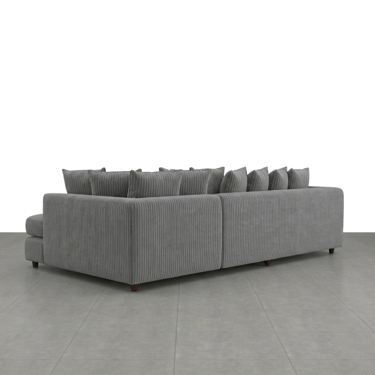 XL Right Hand Facing Charcoal Grey
