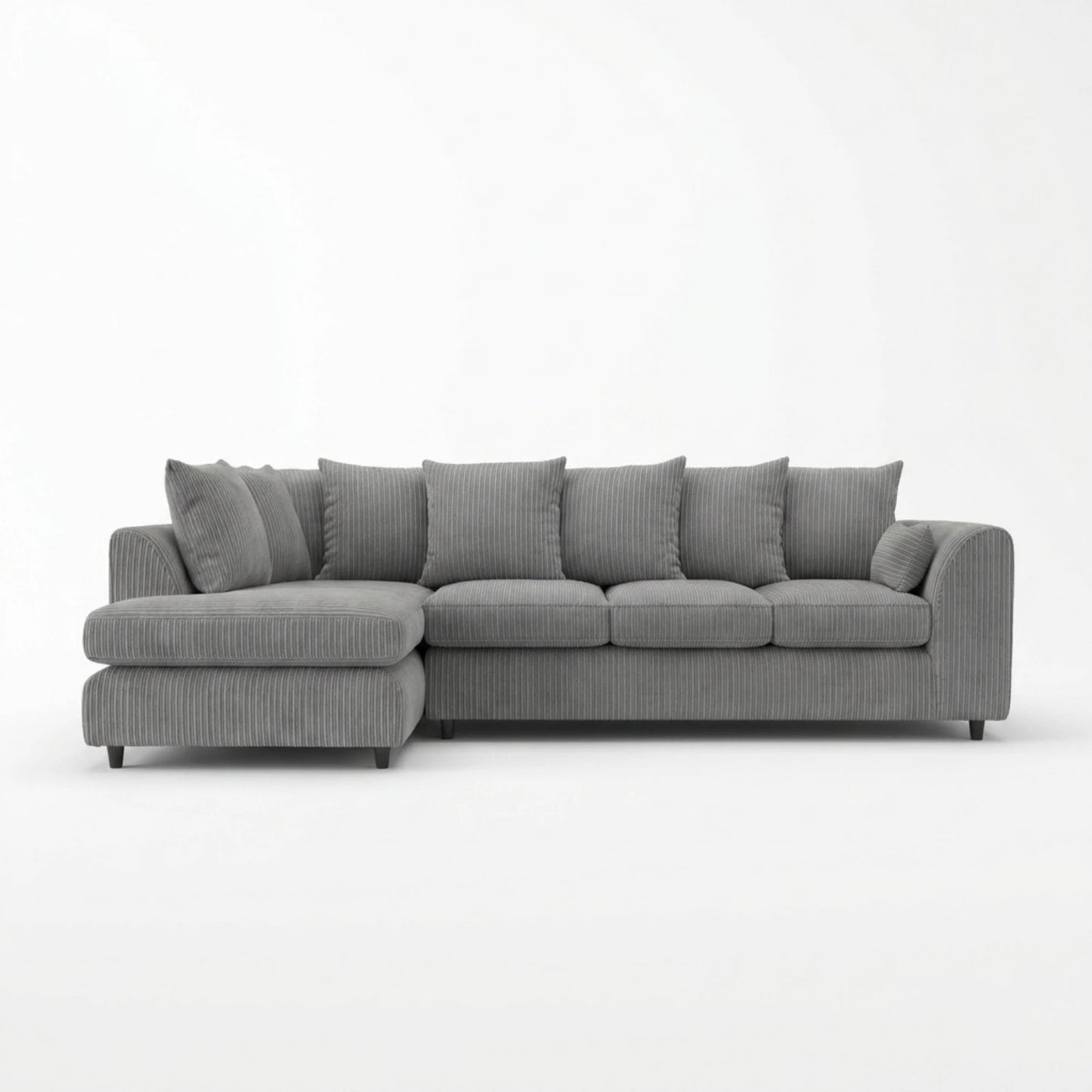 XL Left Hand Facing Charcoal Grey