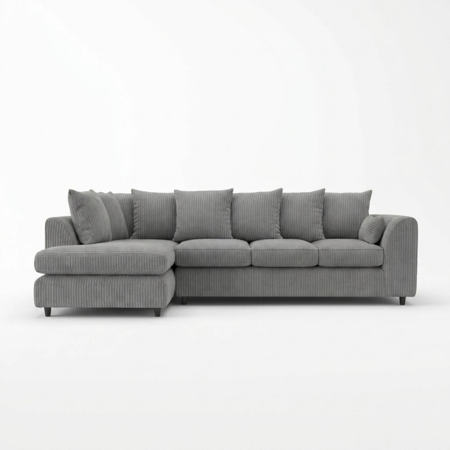 XL Left Hand Facing Charcoal Grey