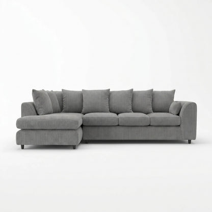 XL Left Hand Facing Charcoal Grey