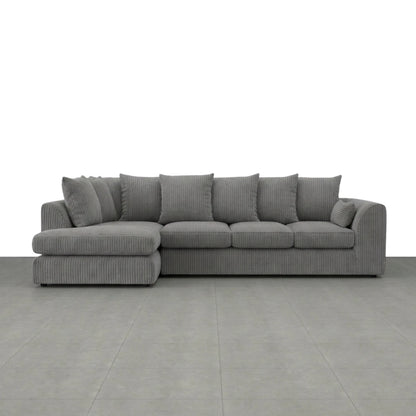 XL Left Hand Facing Charcoal Grey