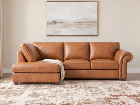 Brown 4 Seater Left Hand facing