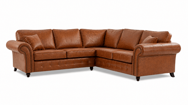 Oakland Full Back Corner Leather Sofa