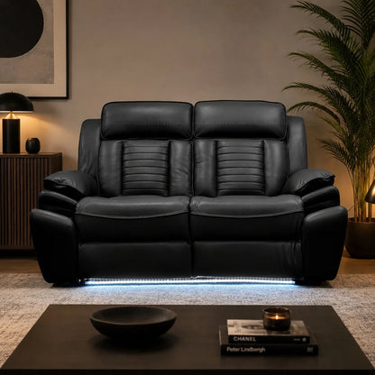 2 seater black