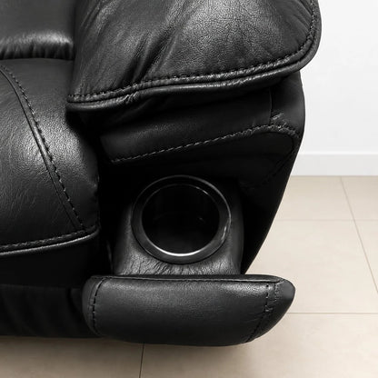 3 seater black