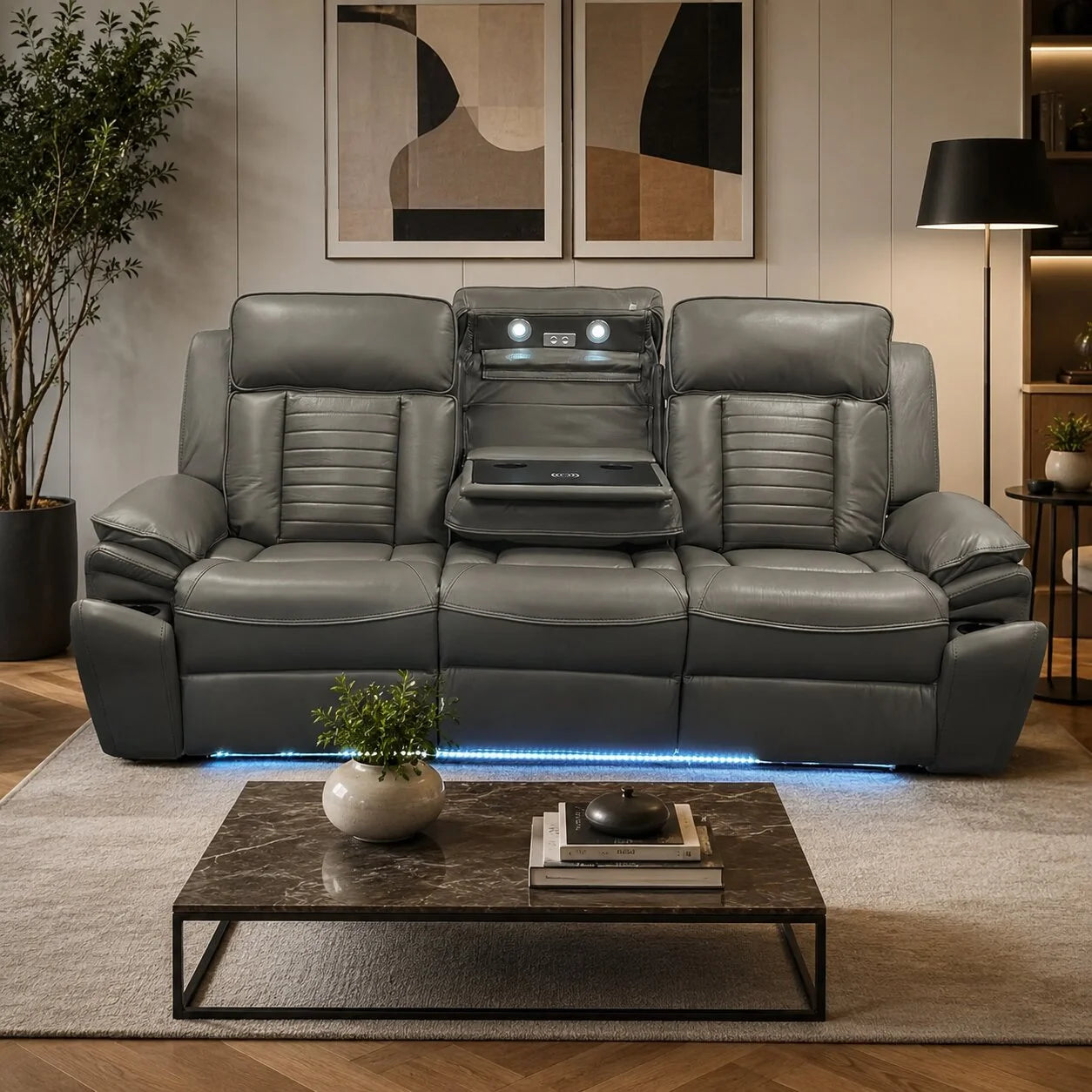 3 seater grey