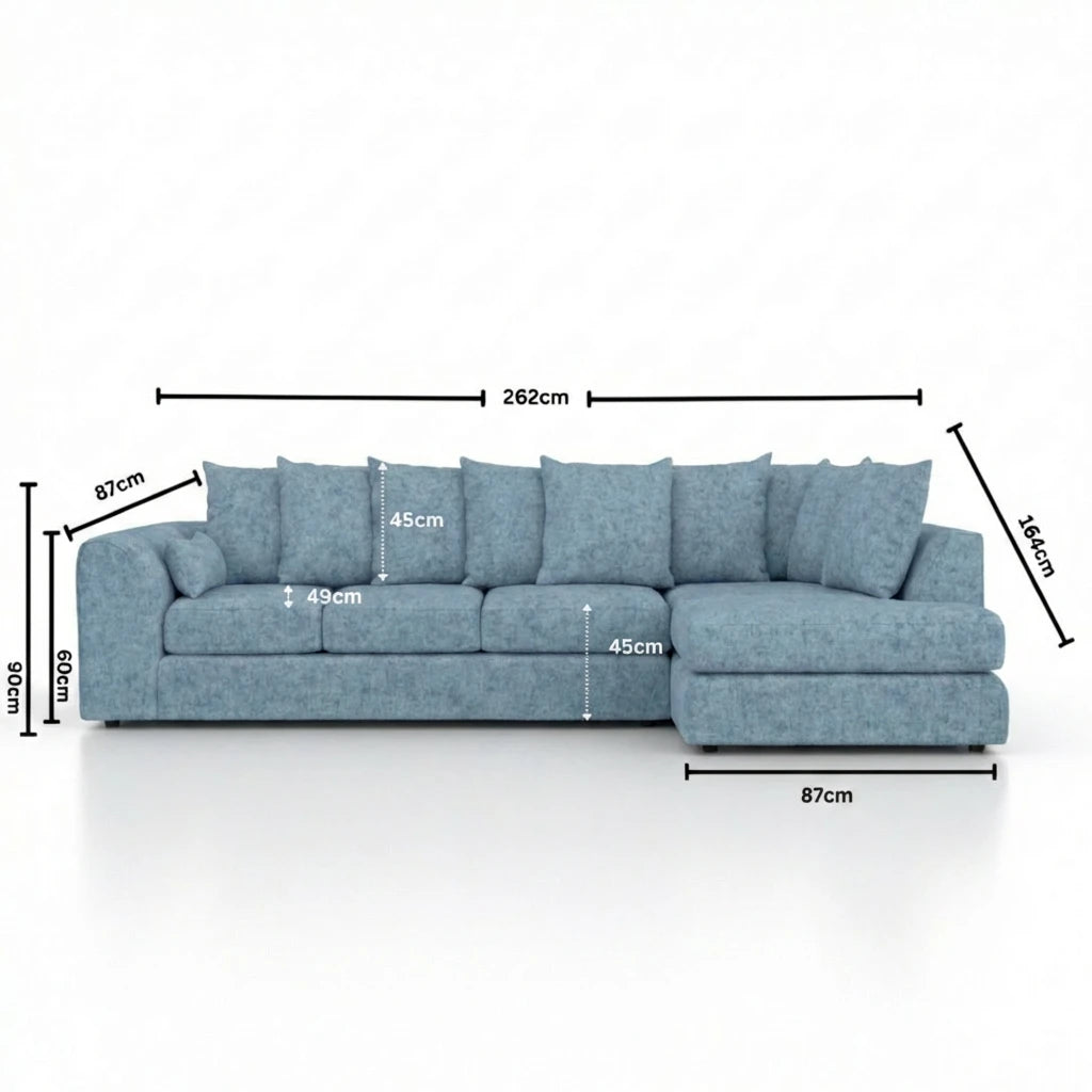 XL Right Hand Facing Sky Blue