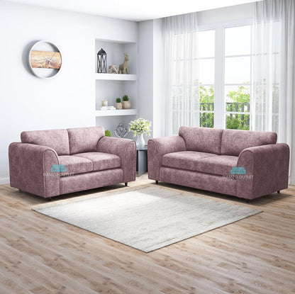 ALASKA FABRIC FULL BACK SOFA SET