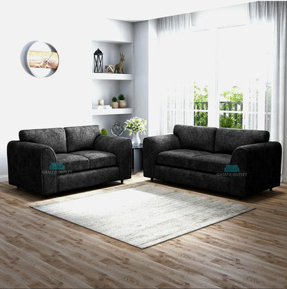 ALASKA FABRIC FULL BACK SOFA SET