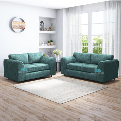 ALASKA FABRIC FULL BACK SOFA SET