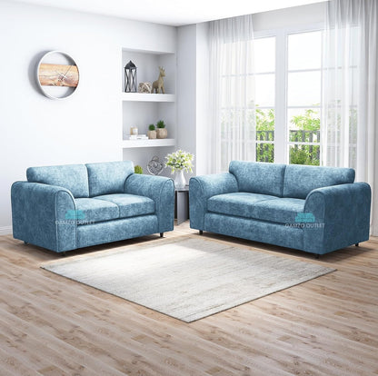 ALASKA FABRIC FULL BACK SOFA SET