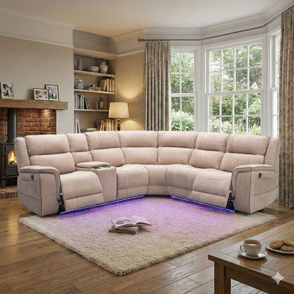 Model H Electric Recliner Corner Sofa - Gamzo Outlet