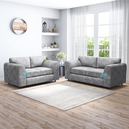 ALASKA FABRIC FULL BACK SOFA SET