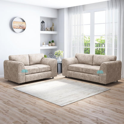 ALASKA FABRIC FULL BACK SOFA SET