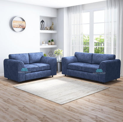 ALASKA FABRIC FULL BACK SOFA SET
