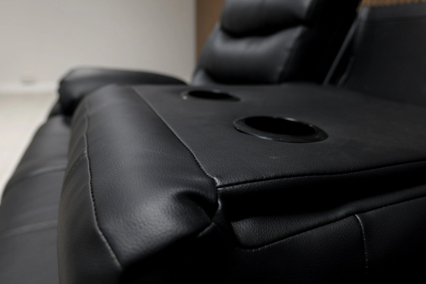 3 seater black