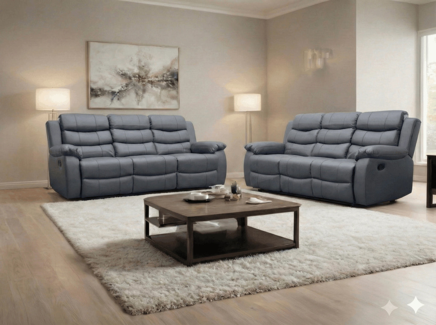3 + 2 seater Grey