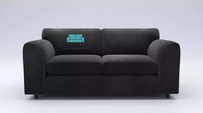 Plush Fabric 3 Seater Full Back Sofa