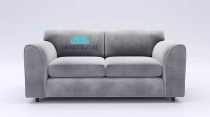 Plush Fabric 3 Seater Full Back Sofa