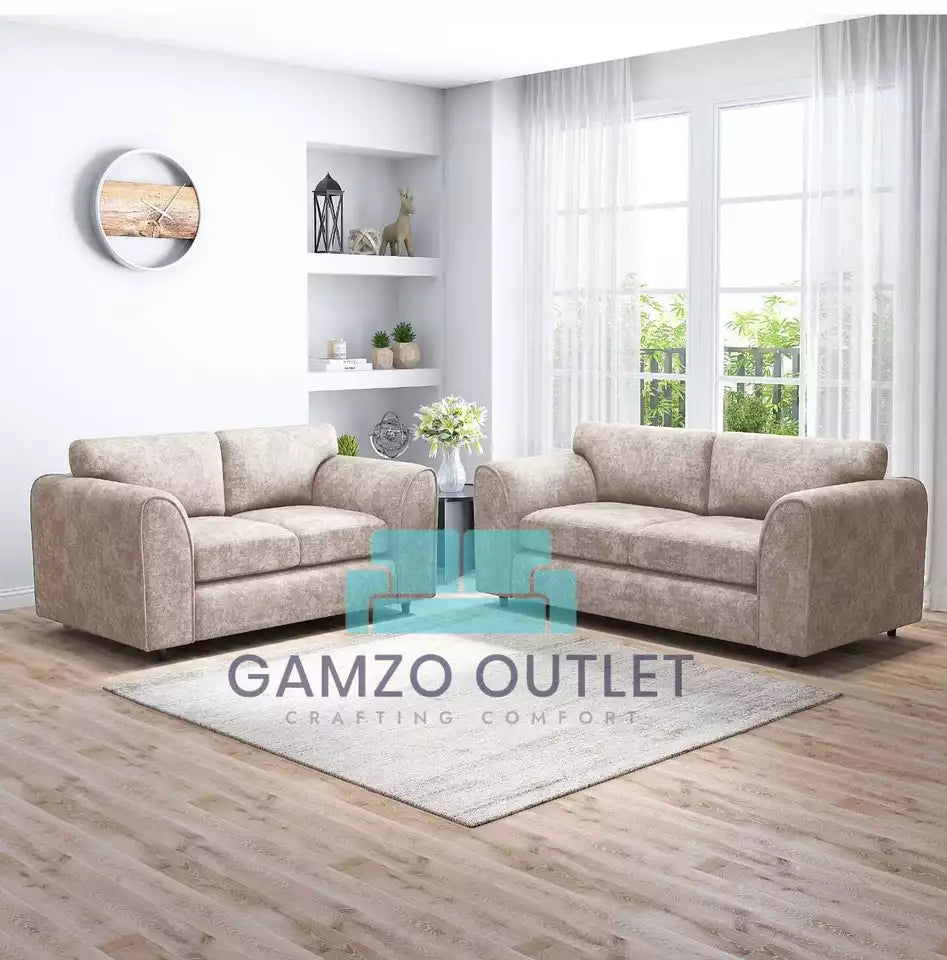 ALASKA FABRIC 3 + 2 SEATER FULL BACK SOFA