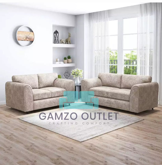 ALASKA FABRIC FULL BACK SOFA SET