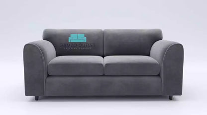 Plush Fabric 3 Seater Full Back Sofa