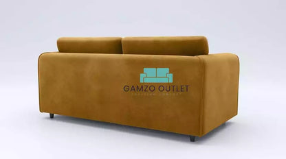 Plush Fabric 3 Seater Full Back Sofa